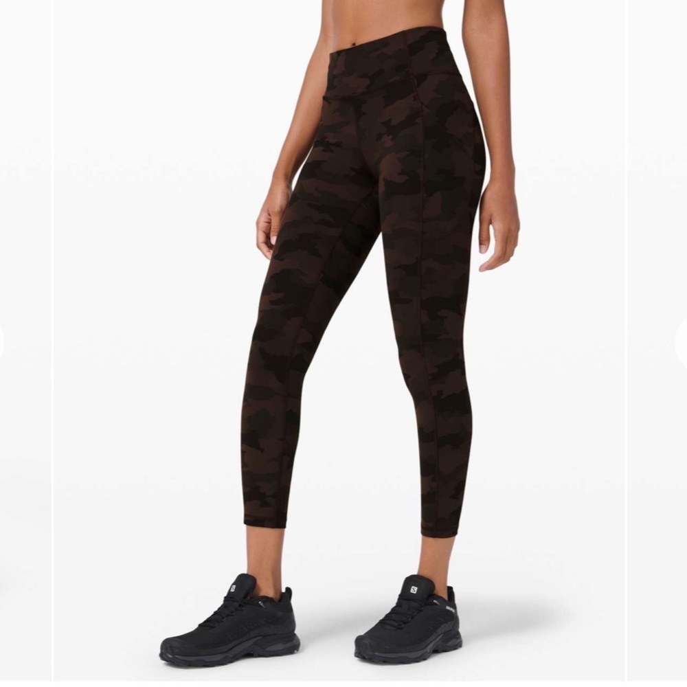 Lululemon Invigorate High-Rise Tight 25" Heritage 365 Camo Brown 51890